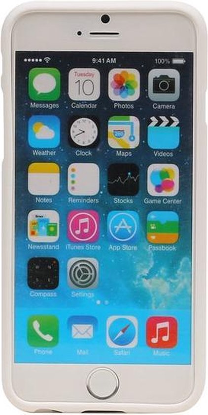 Housse de protection arrière TPU sable blanc pour Apple iPhone 6 / 6s
