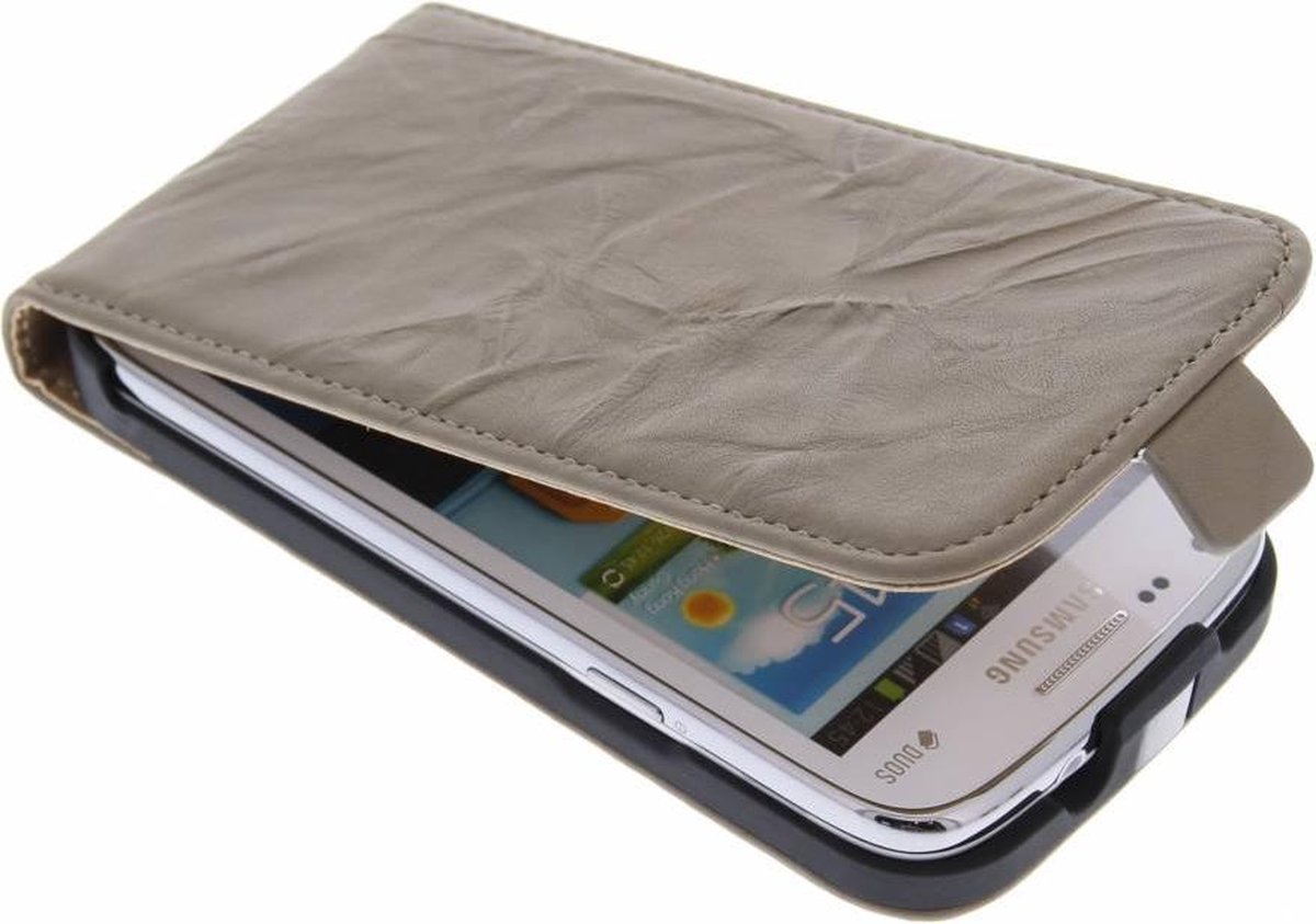 Mobiparts Vintage Flip Case Samsung Galaxy Core Creme
