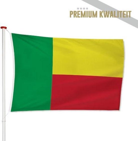 Foto: Beninese vlag benin 100x150cm kwaliteitsvlag geschikt voor buiten