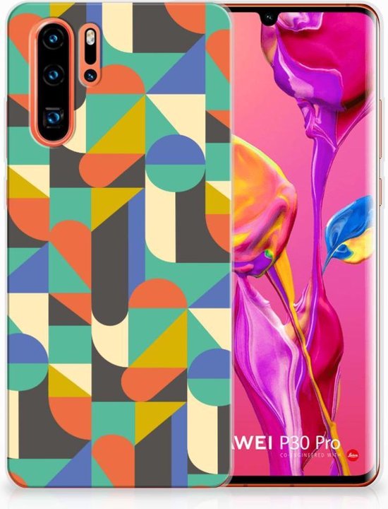 Bumper Housse Etui pour Huawei P30 Pro Coque Funky Retro