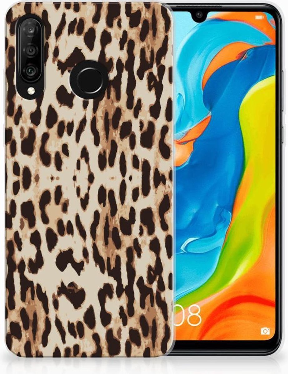 Huawei P30 Lite TPU Hoesje Leopard