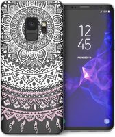 Hoesje geschikt voor Samsung Galaxy S9 Hoesje Transparant Siliconen TPU Soft Gel Case met Mandala Patroon Dromenvanger - Dreamcatcher Cover van iCall