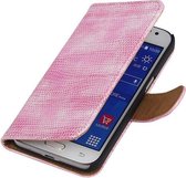 Samsung Galaxy J2 - Roze Booktype Wallet Hoesje Mini Slang