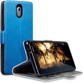 Nokia 3.1 Bookcase hoesje - CaseBoutique - Effen Blauw - Kunstleer