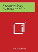 The Journal of Sacred Literature and Biblical Record, October 1860 to January 1861