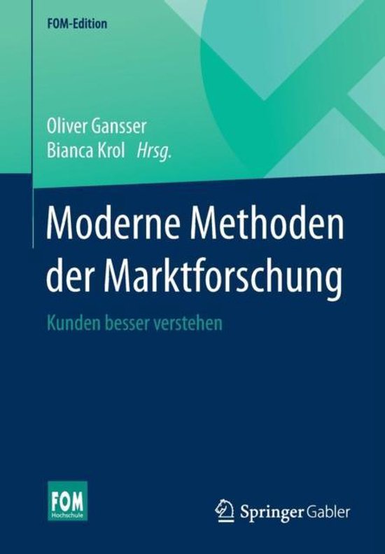 Moderne Methoden der Marktforschung - cover