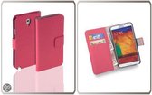 Lelycase Bookcase Roze Flip Wallet Hoesje Samsung Galaxy NEO N7505