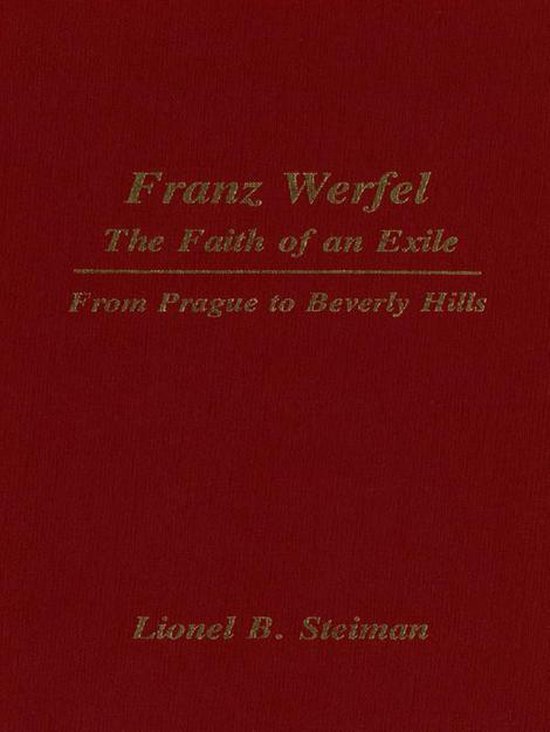 Franz Werfel: The Faith of an Exile - cover