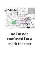 No I'm Not Confused I'm a Math Teacher