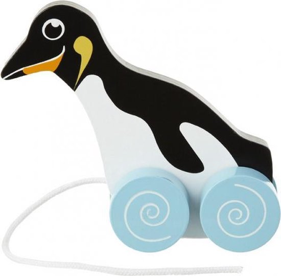 Jouet En Bois Vintage Pingouin Brio – Années 1960, Made In Sweden