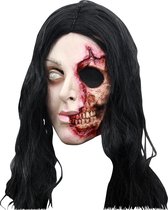 "Masker uitgerukt gezicht van een vrouw Halloween  - Verkleedmasker - One size"