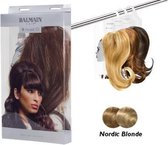 Balmain haarstuk B-Loved, Memory®hair, kleur NEW YORK, mix van licht en dnkerblonde tinten.