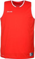 Spalding Move Tanktop kinderen Basketbalshirt - Maat 116  - Unisex - rood/wit