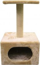 Duvo+ Krabpaal Luna - Krabpaal - 40 cm x 40 cm x 66 cm - Beige