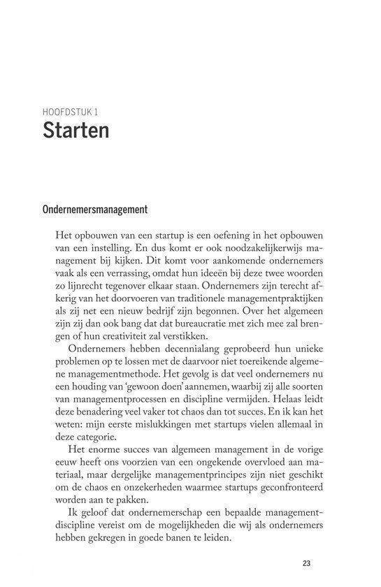 De lean startup