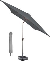Kopu® vierkante parasol Altea 230x230 cm met hoes - Grey