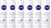 Nivea Deospray – Sensitive & Pure - Voordeelverpakking 6 x 150 ml