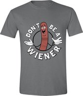 Sausage Party - Don't Be A Wiener Mannen T-Shirt - Grijs - S