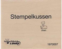 Stempelkussen - Zwart - Houten doos - 21 x 16cm Groot | bol.com