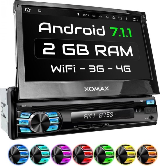 Xomax 1-Din Autoradio - met Navigatie - Bluetooth | bol.com