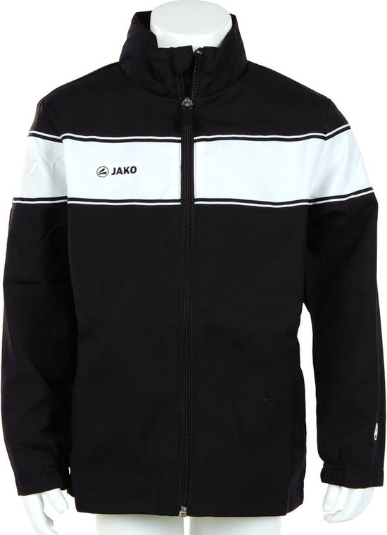 Jako - Woven Jacket Player Junior - Jako Voetbalkleding - 152 - Black/White