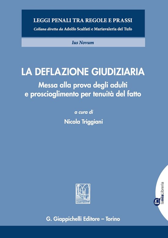 La deflazione giudiziaria - cover