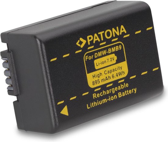 PATONA battery Panasonic DMC-FZ40 FZ45 FZ 48 FZ100 BMB9 | bol.com
