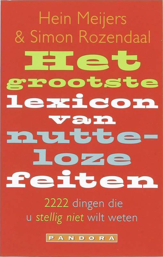 Het Grootste Lexicon Van Nutteloze Feiten - cover