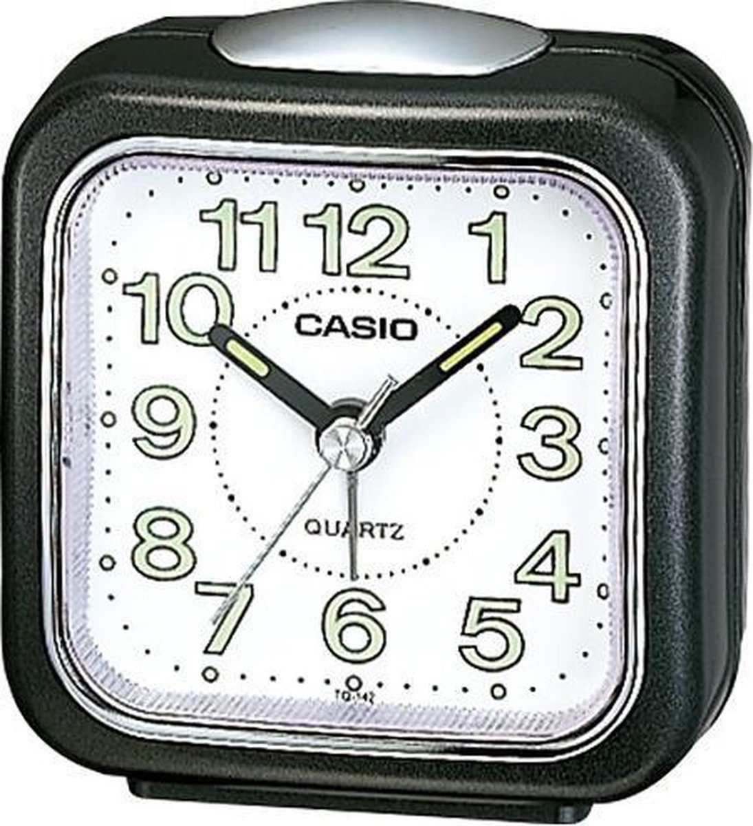 Casio wekker TQ-142-1DF zwart lichtgevende wijzers