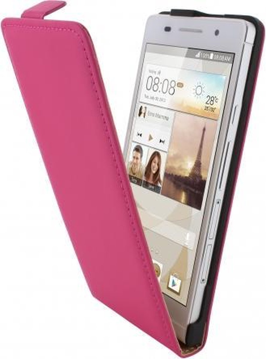 Mobiparts Premium Flip Case Huawei Ascend P6 Pink