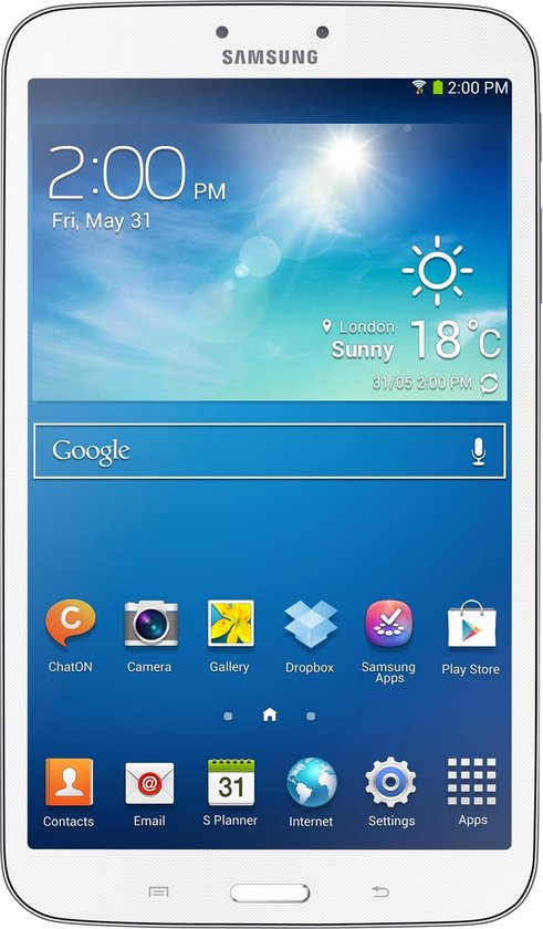 Schipbreuk Ieder . Samsung Galaxy Tab 3 - 8.0 inch - Wit - Tablet | bol.com