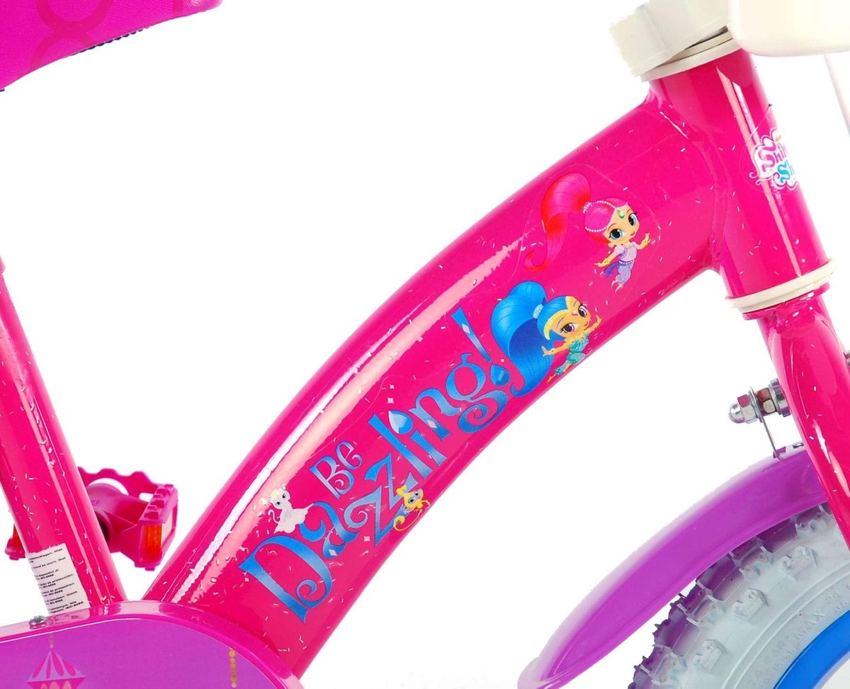 Shimmer & Shine kinderfiets - meisjes - 12 inch - roze | bol.com