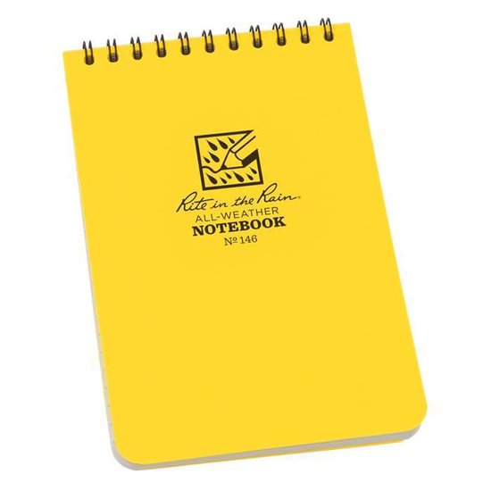 All-Weather Notebook - Top Spiraal - Geel - Nr. 146 - 10x15cm