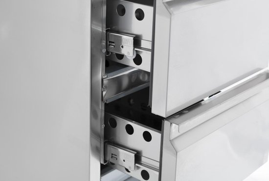 Combisteel Koelwerkbank 109L - 2 laden 1/1 GN - +2/+8°C - 0.12kW - 230V - 435x700x870mm