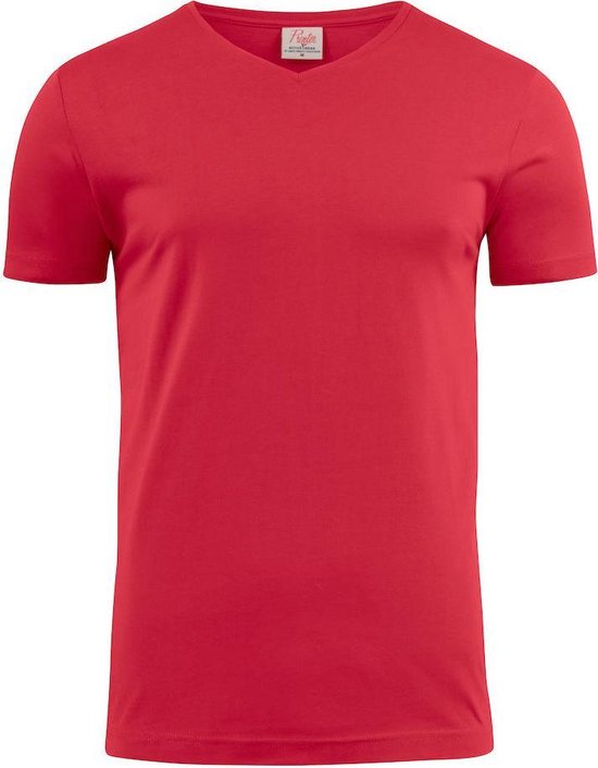 T-shirt Printer Heavy V-neck Male 2264024 Rouge - Taille S