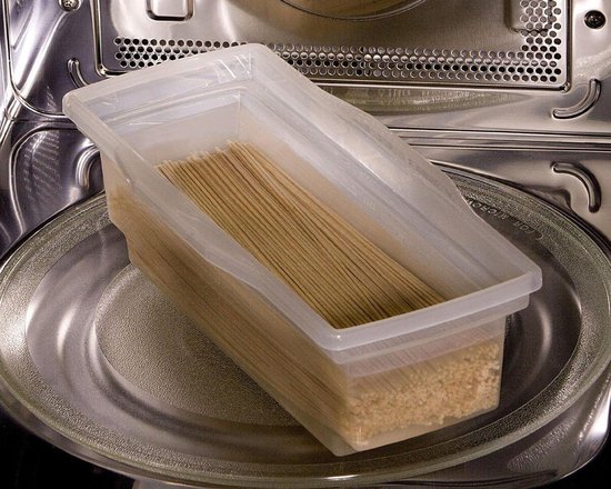 Magnetron Kookbakje Speciaal voor het koken van Pasta Groen – 29x13.5cm |  Eenvoudig... | bol.com