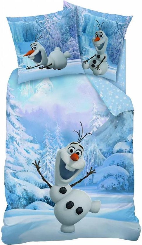 Huiswerk Grootte Saai Disney Frozen Olaf de Sneeuwman - Dekbedovertrek - Eenpersoons - 140 x 200  cm - Blauw | bol.com