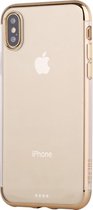 Crystal Clear Softcase - Iphone X/XS Hoesje - Goud - Sulada