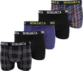 Bonanza boxershorts - 5 Pack - Katoen - Portland/Zwart - Maat XXL