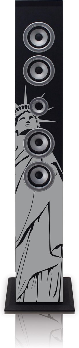 Ices IBT-6 NY Liberty - Bluetooth Speaker - USB en SD - LCD Scherm