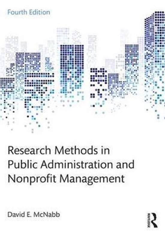 Research Methods in Public Administration and Nonprofit Mana ... - cover