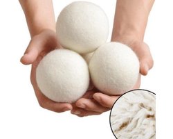 Duurzame wollen droger ballen - Drogerballen - Dryer balls - Wasdroger ballen - Ballen voor snellere droogtijd - Drogerbollen - 6 stuks