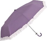 W5PLUF0002A - Paraplu opvouwbaar - Doorsnede/hoogte: 98 (31) cm - nylon - aubergine