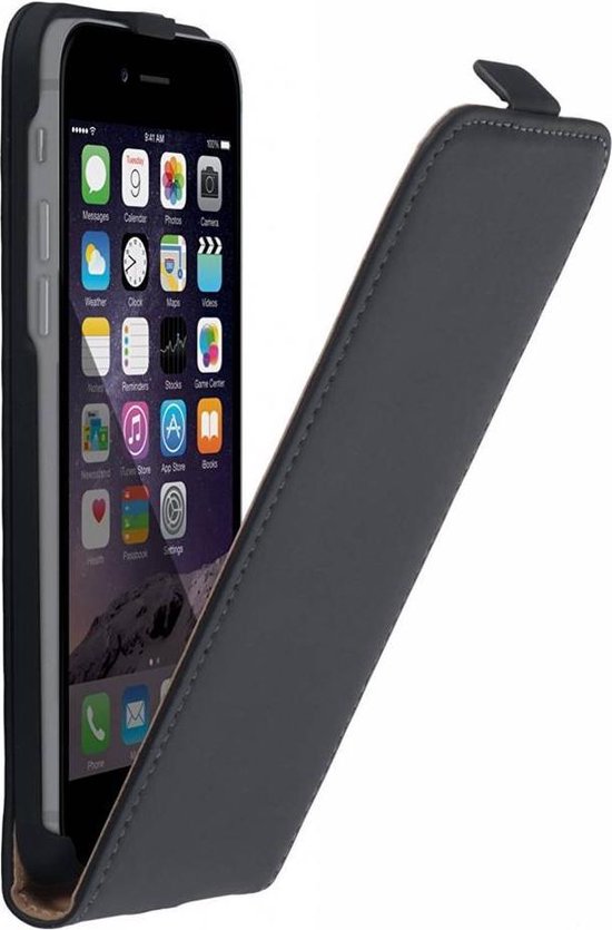 produceren vergeten Dusver Zwart Luxe Lederlook Flipcase hoesje iPhone 8 | bol.com
