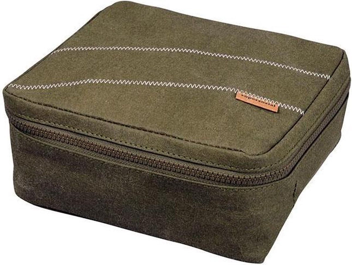 ZUPERZOZIAL - toilettas, OTR TOILET BAG LONG STAY, small, washable paper, 100% recyclebaar, groen