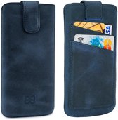 Bouletta Leer iPhone Xs Max Sleeve insteekhoes & vakjes - Antic Blue