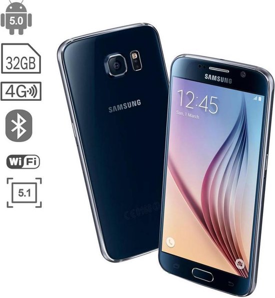 Reusachtig Onderscheid roestvrij Samsung Galaxy S6 - 32GB - Zwart | bol.com