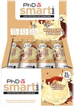 PhD Smart Bar-White Chocolate Blondie-Doos 12 repen