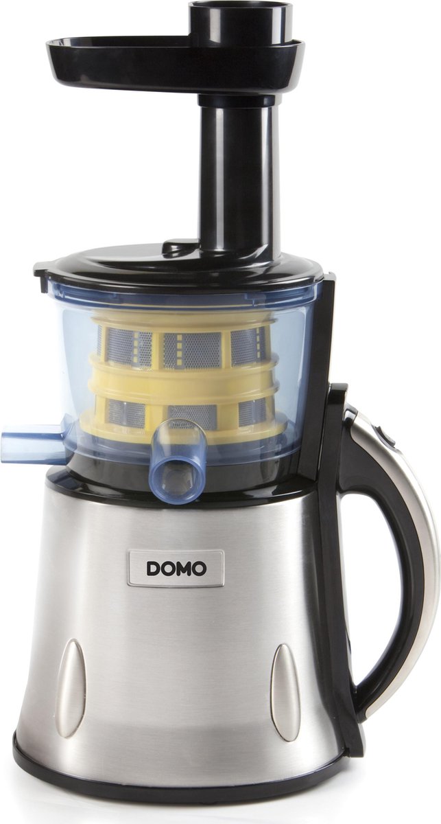 Bol.com DOMO DO9061J Slowjuicer - Sapcentrifuge voor Groenten & Fruit - 1000 ml - RVS aanbieding