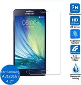 geschikt voor Samsung Galaxy A3 (2016) glazen Screen protector Tempered Glass 2.5D 9H